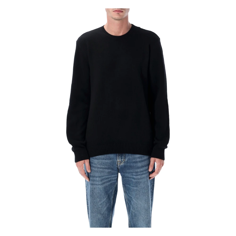 Colorful Standard Black Round-Neck Knitwear, Male, Xl, Classic Merino Wool Jumper