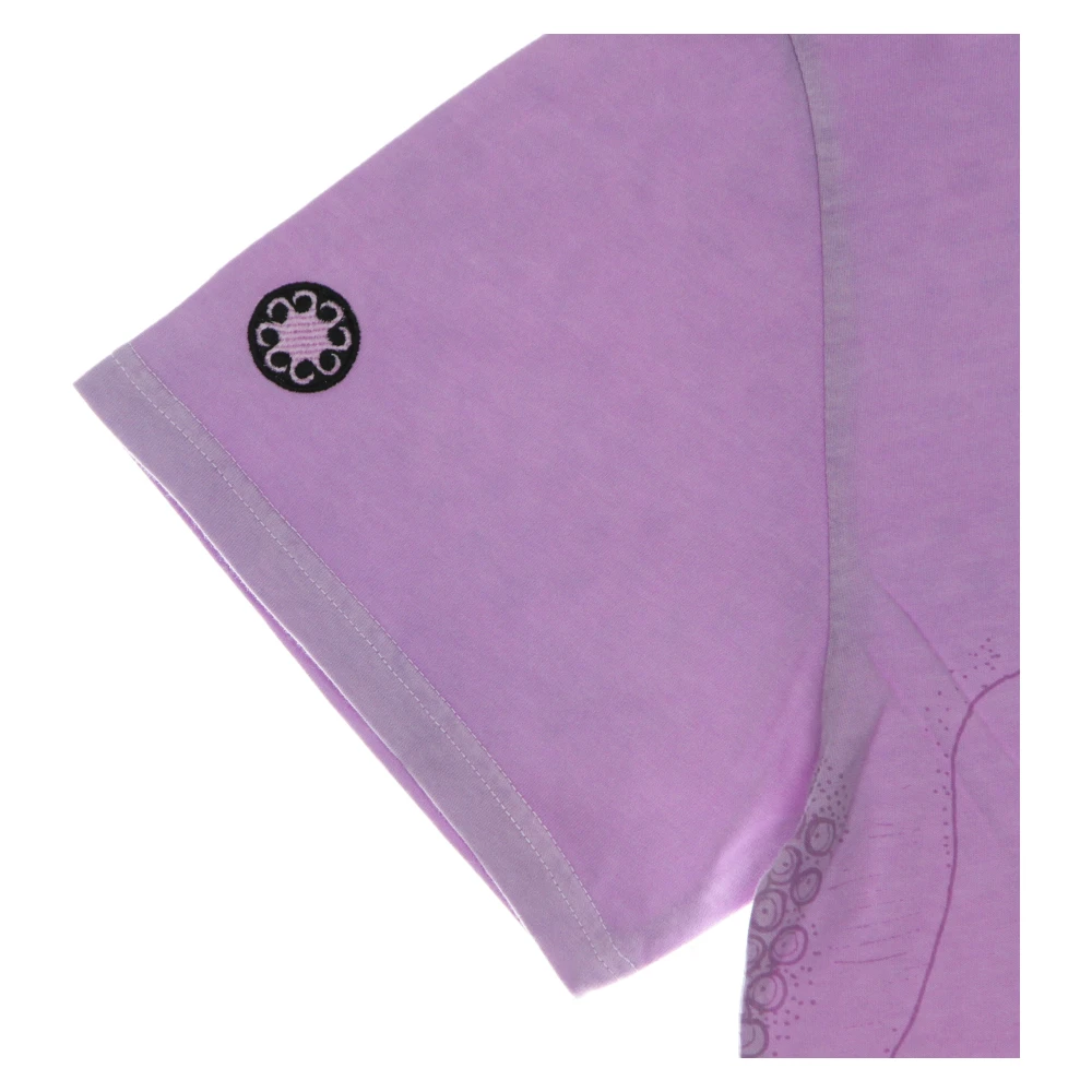 Octopus Geverfde Quartz Tee Korte Mouw T-shirt Purple Heren