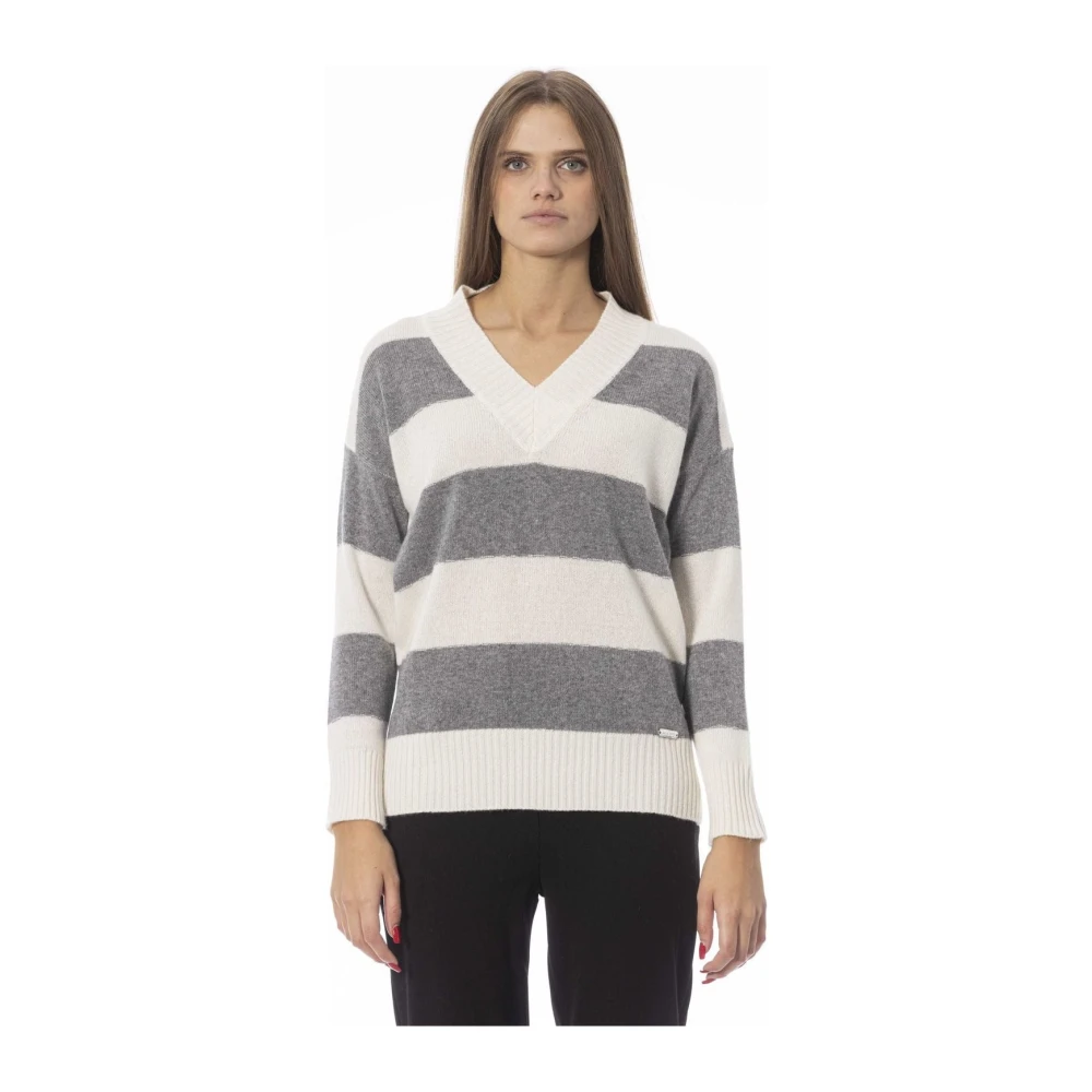 Knitwear > V-neck Knitwear - - Baldinini - Modalova