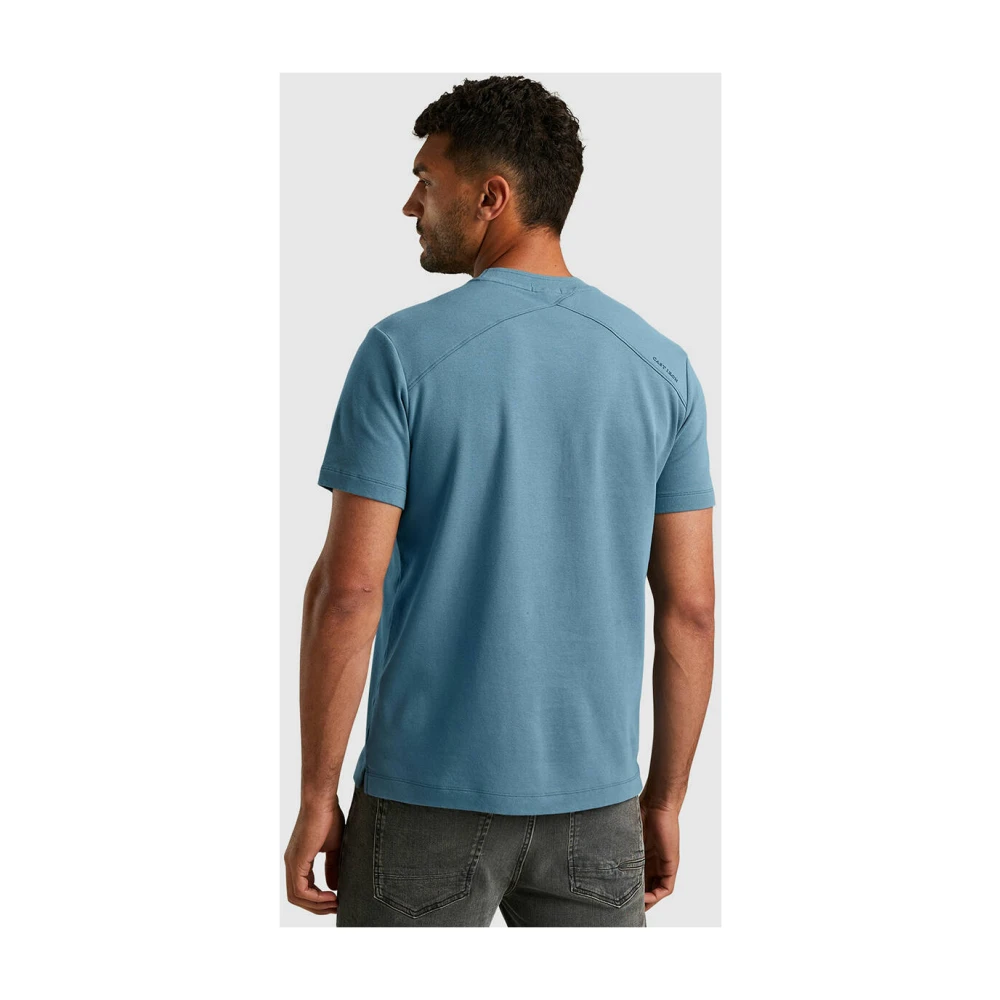 Cast Iron Korte Mouw T-shirt Regular Fit Blue Heren
