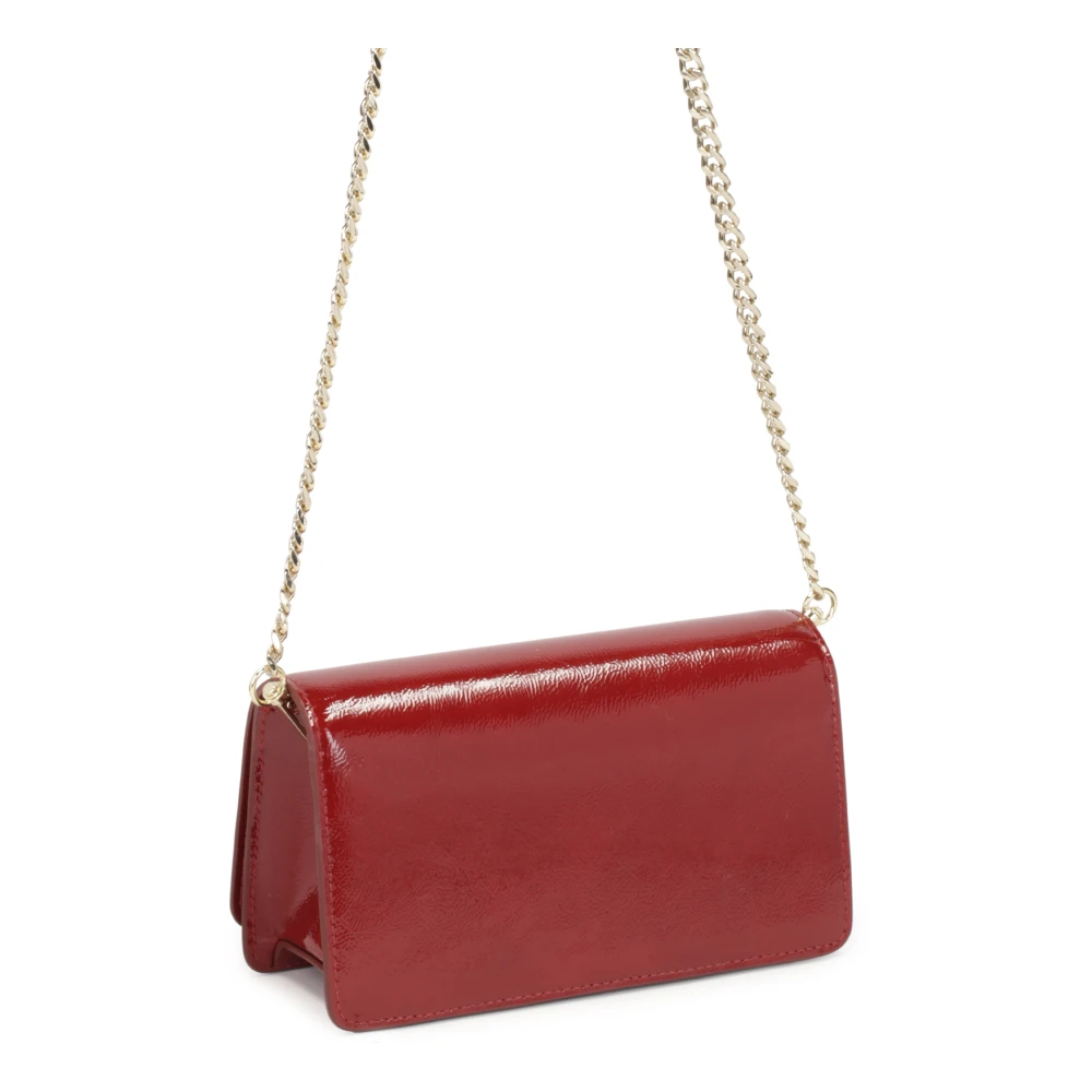 Kazar Maroon gekreukt lakleren handtas Brown Dames