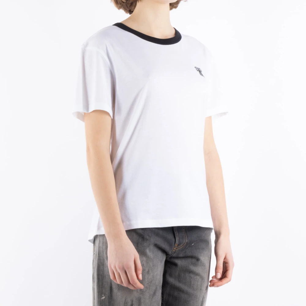 Acne Studios Witte T-shirt Cl0318 White Dames