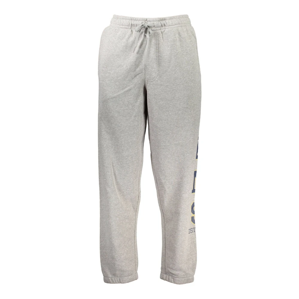 Vans Men's Gray Sporty Sweatpants With Elastic Waist