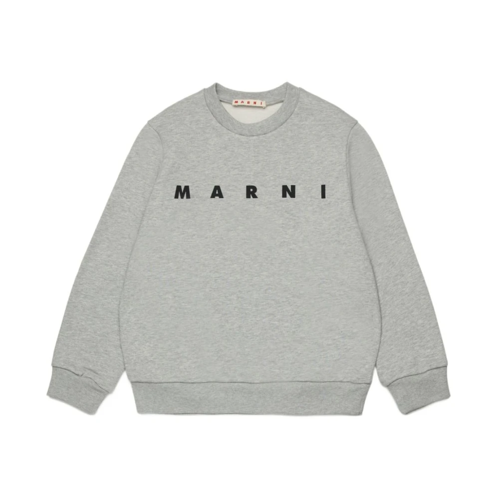 Marni Boys Gray Felpa Girocollo - Kids Sweatshirts - 4 Y - Kids