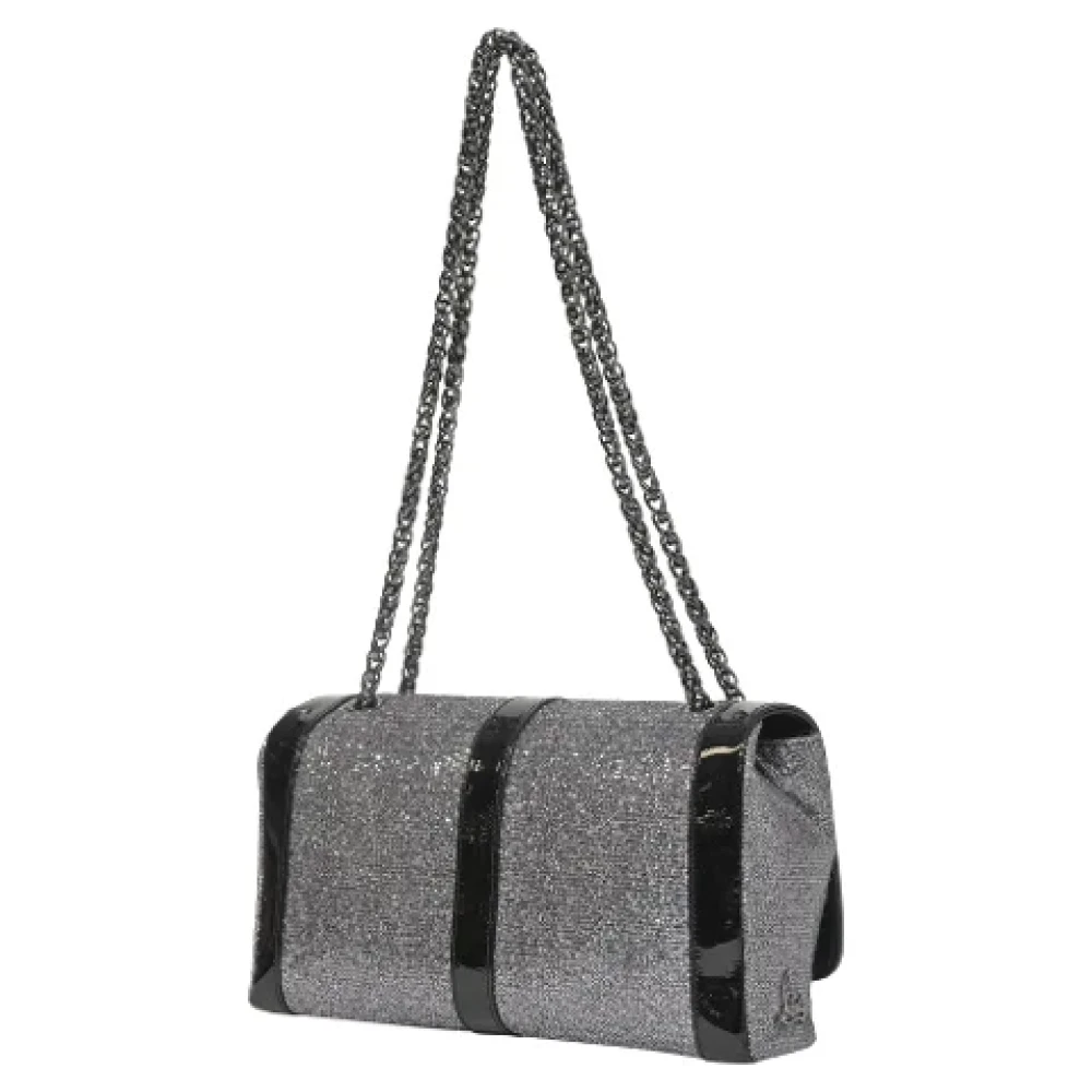 Valentino Vintage Pre-owned Leather shoulder-bags Gray Dames