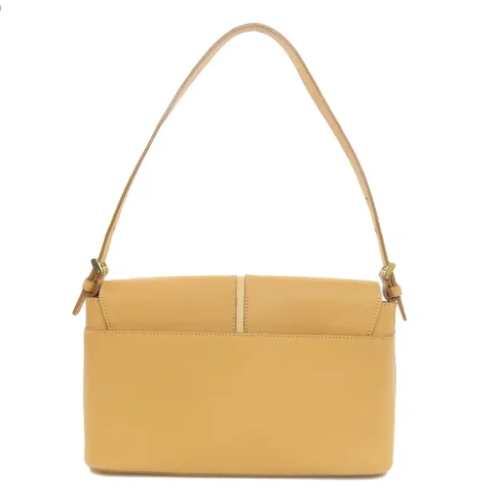 Burberry Vintage Pre-owned Leather shoulder-bags Beige Dames