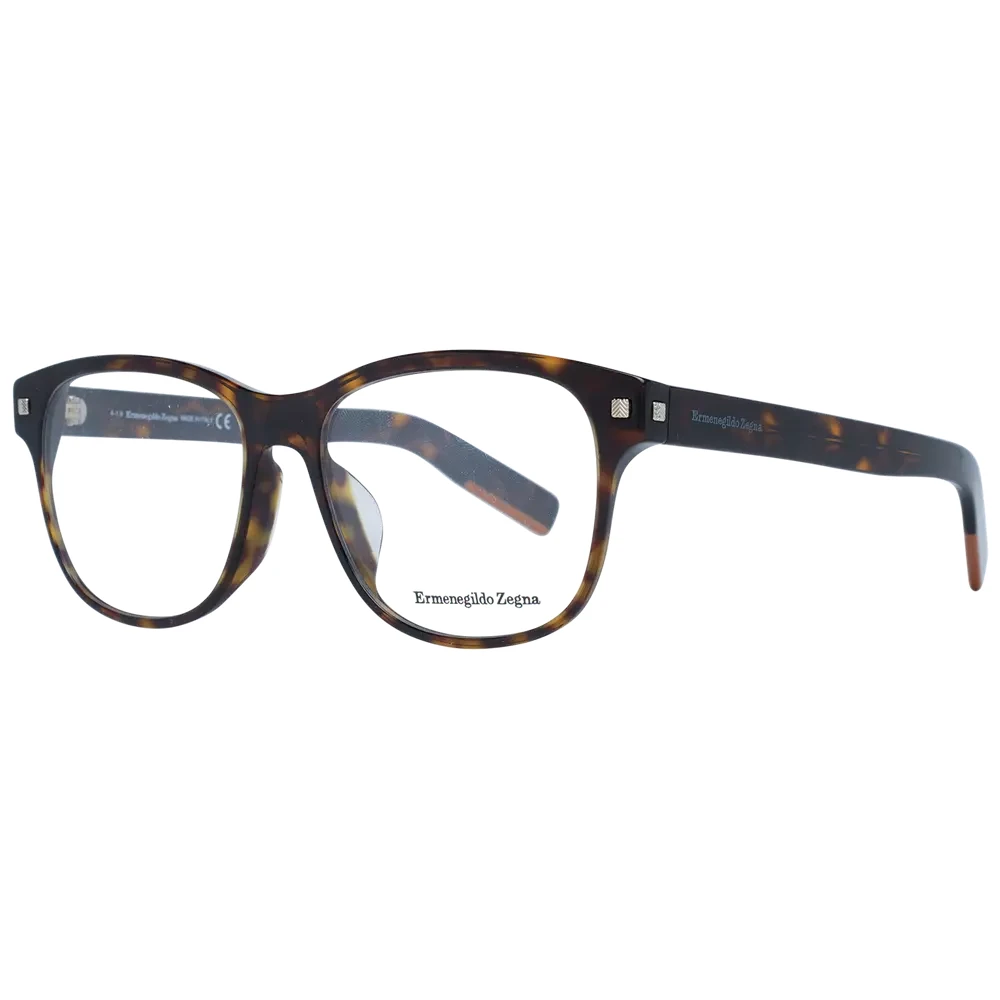 Ermenegildo Zegna Bruine Vierkante Optische Brillen voor Mannen Brown Heren