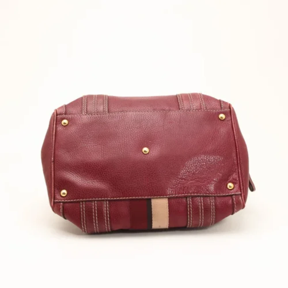 Gucci Vintage Pre-owned Leather gucci-bags Red Dames