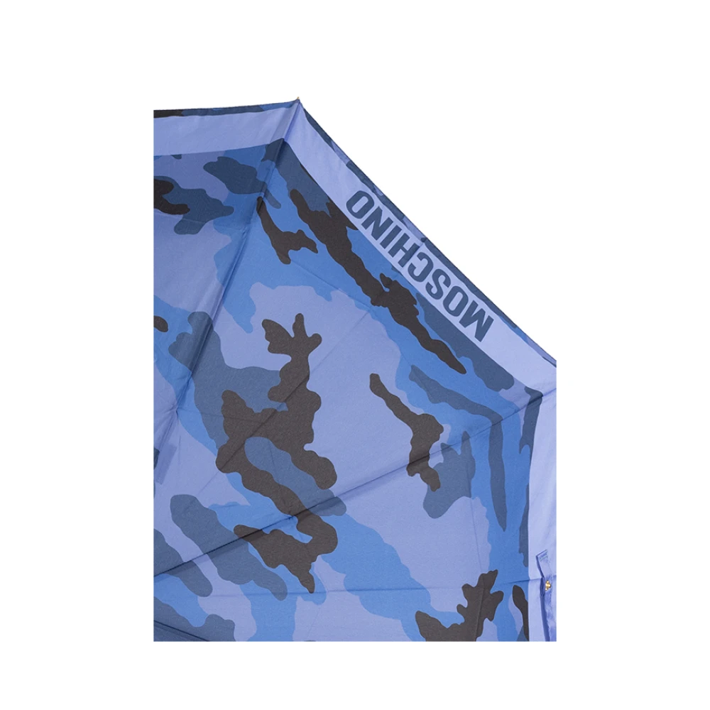 Moschino Paraplu met logo Blue Unisex