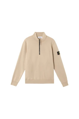 Öken Halv Zip Bomullsweatshirt