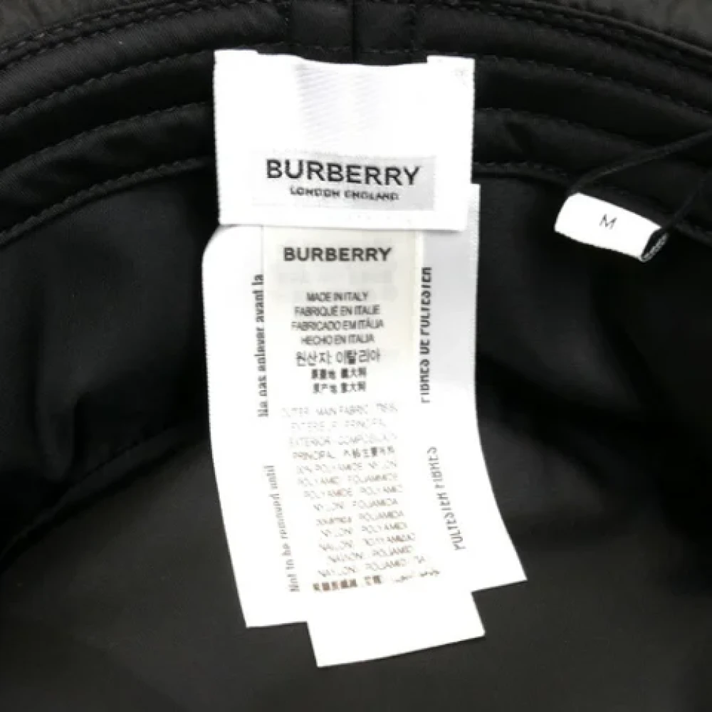 Burberry Vintage Pre-owned Fabric hats Black Dames