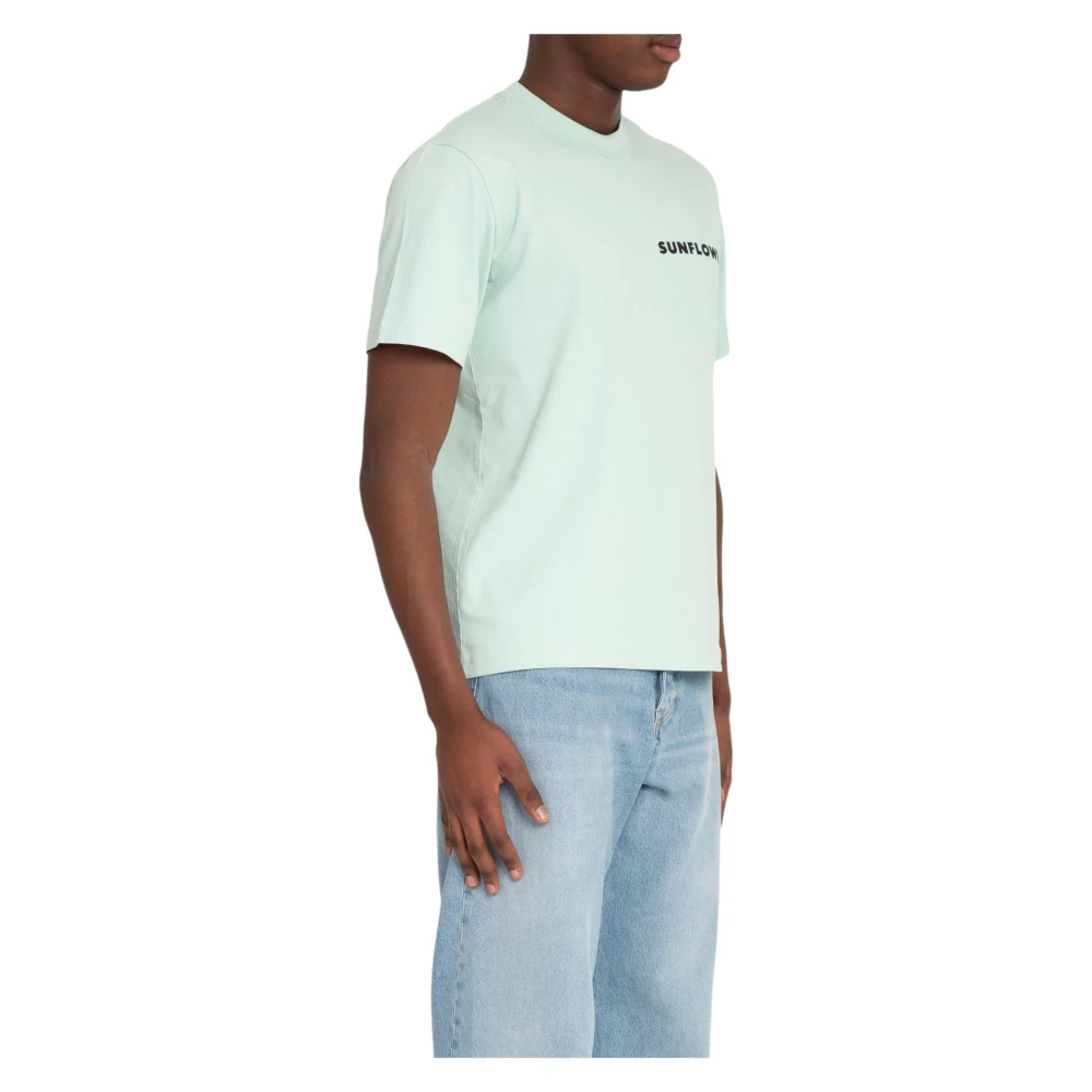 Sunflower Logo Tee in Master Stijl Green Heren