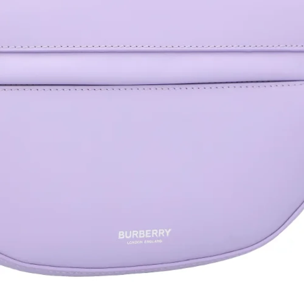 Burberry Leather shoulder-bags Purple Dames