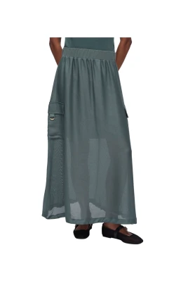 Long Mesh Skirt