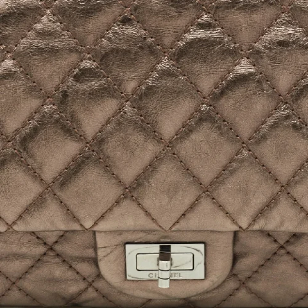 Chanel Vintage Pre-owned Fabric chanel-bags Gray Dames