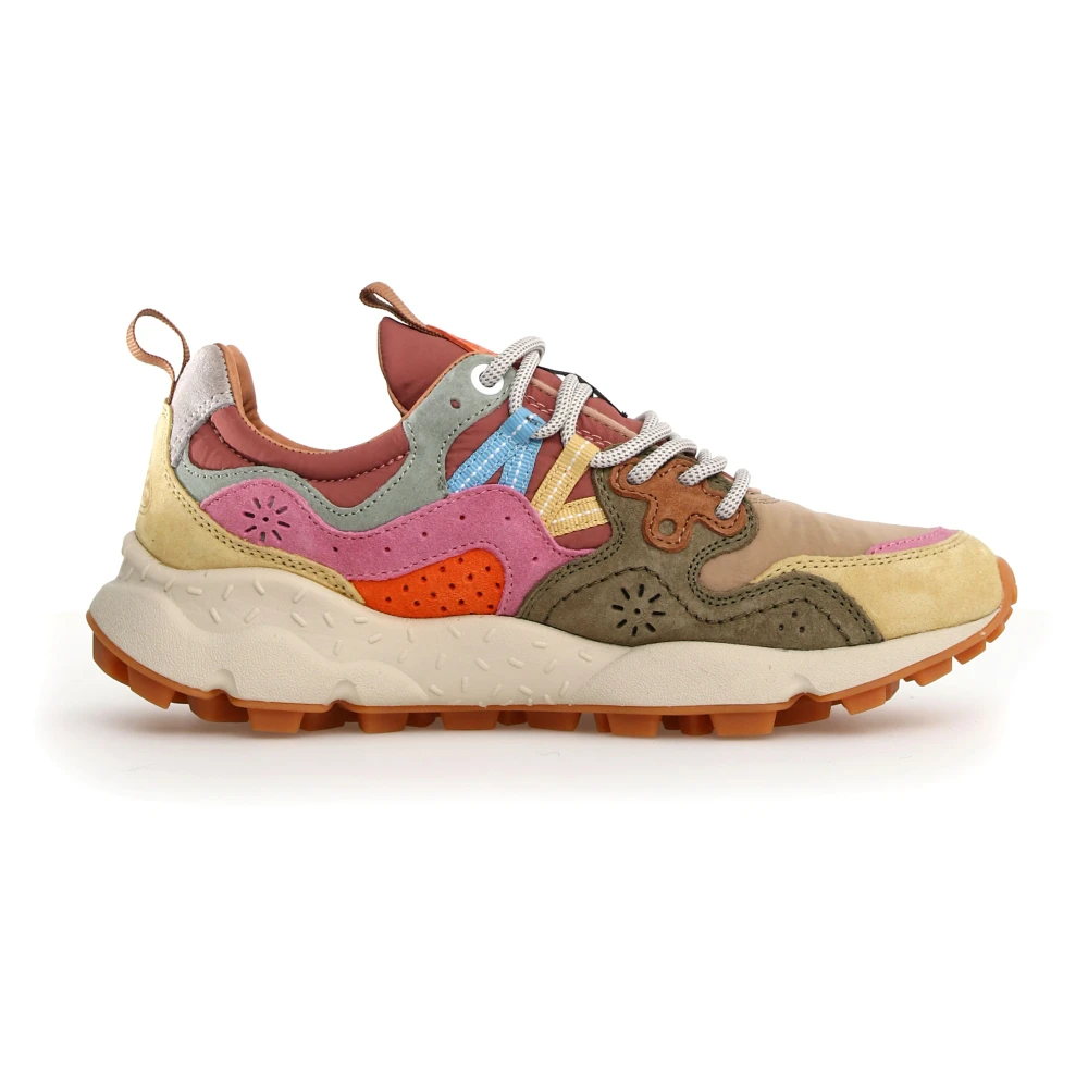 Flower Mountain Suede Trainers With Ultra-Light Sole - Female - Sneakers - Multicolor - 7 Uk - Shoes