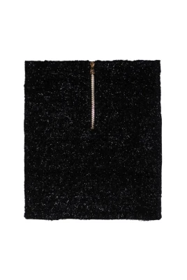 Bouclé Minikjol med Hög Midja
