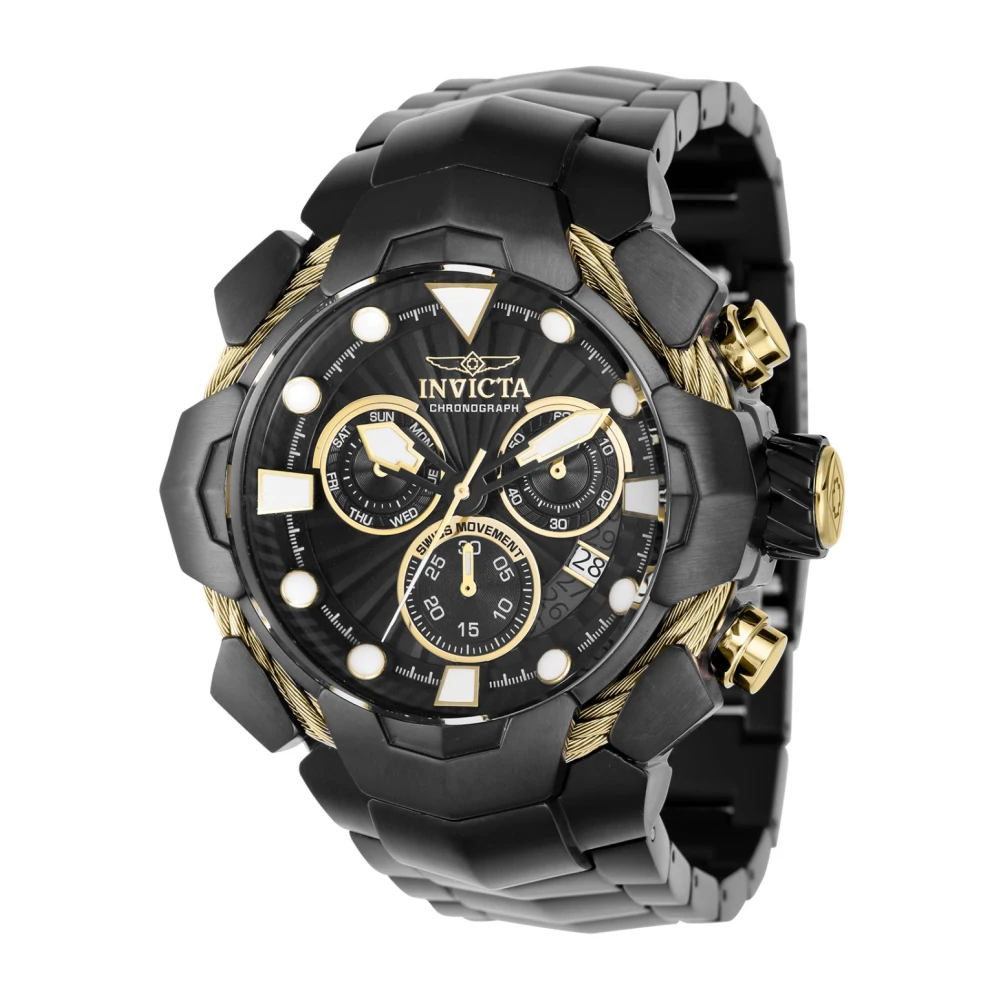 Invicta Watches Bolt 37650 Men's Quartz Watch - 54mm Black, Herr