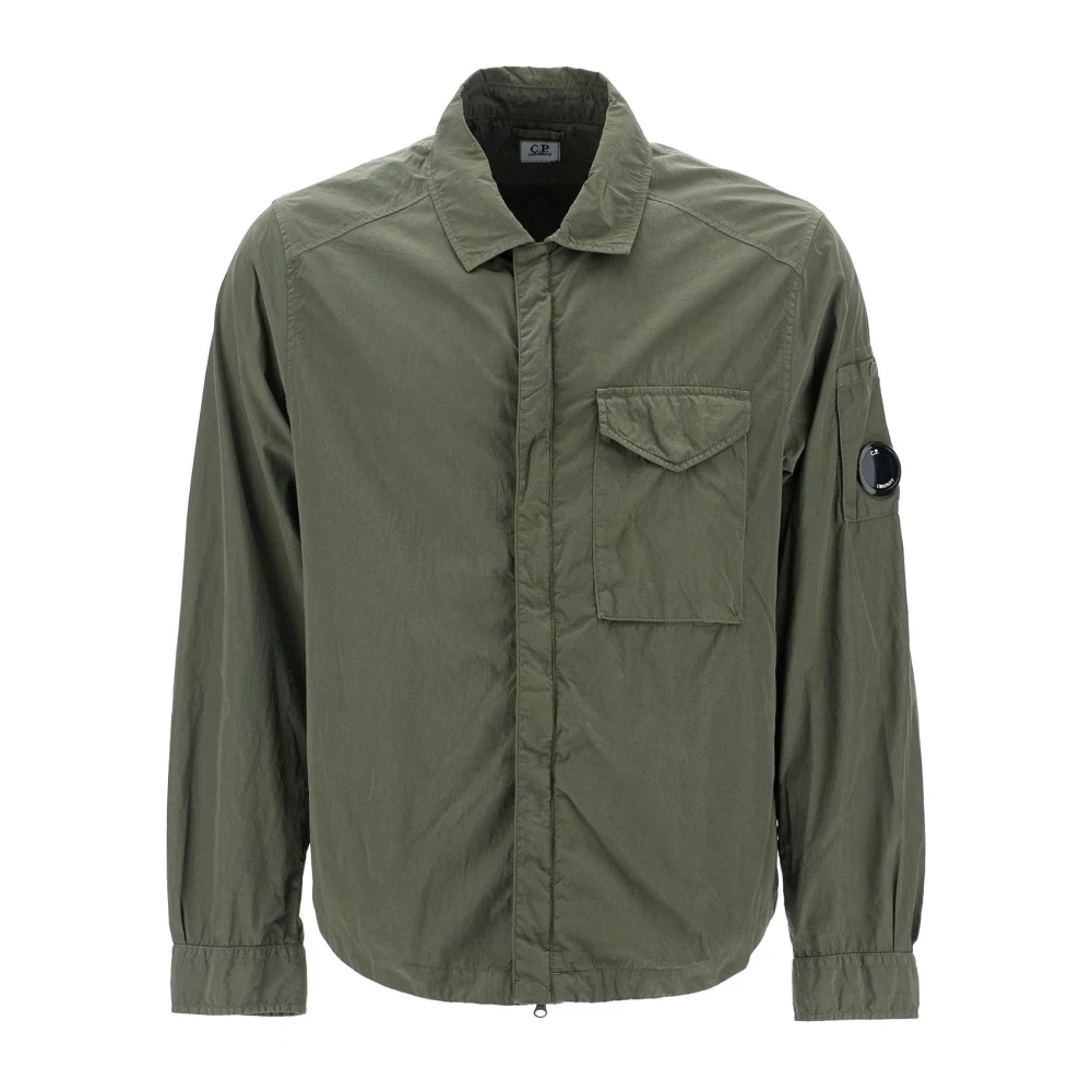 C.P. Company Glanzende Chrome-R Lens Overshirt Green Heren