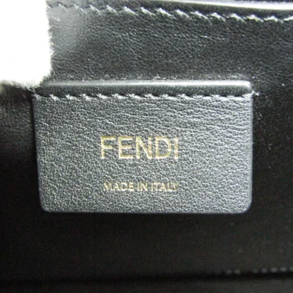 Fendi Vintage Pre-owned Leather handbags Beige Dames