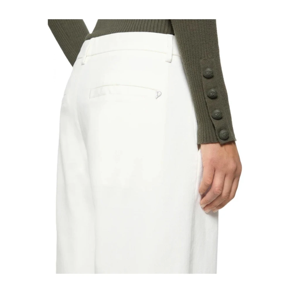 Dondup Katoenen Casual Broek White Dames
