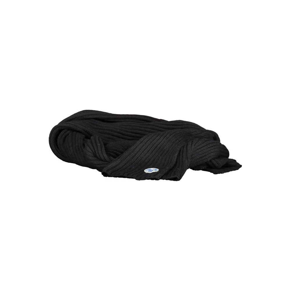 North Sails Black Cotton Scarf - Male - Winter Scarves - Black - One Size - Accessories
