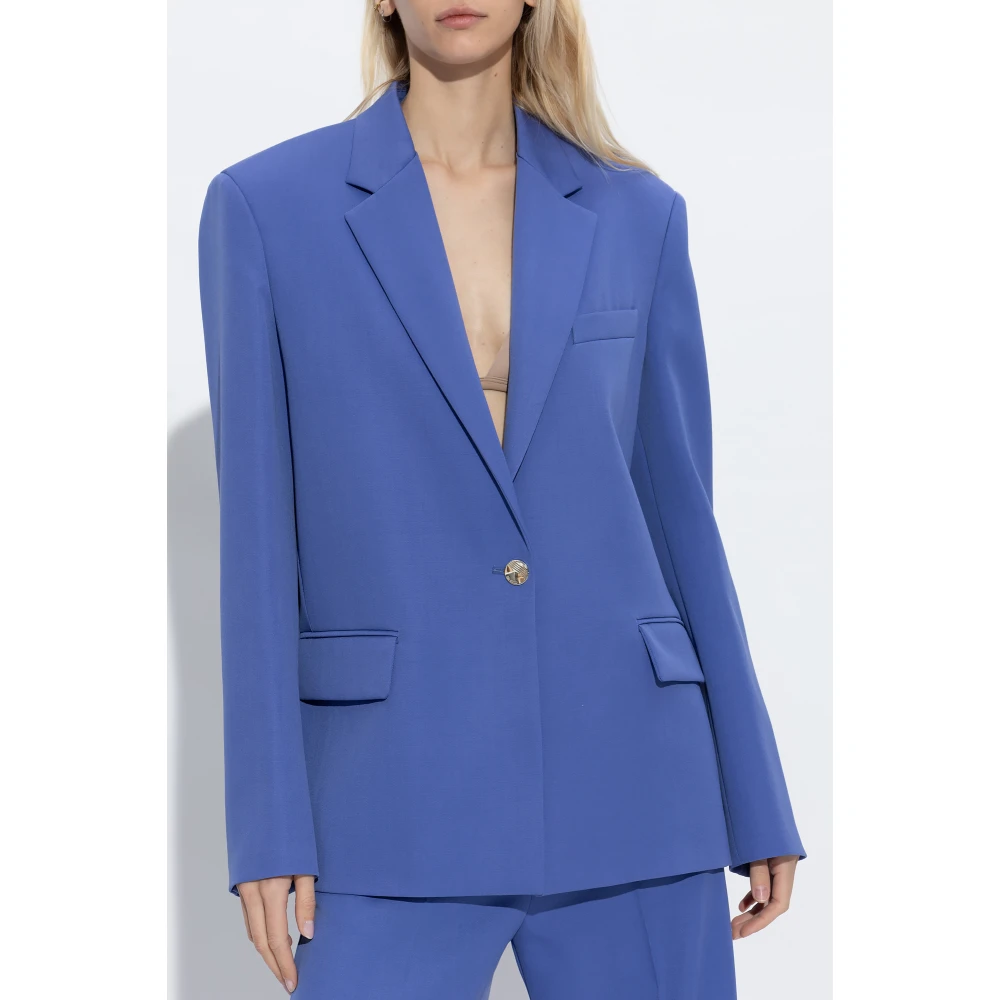 The Attico Wollen blazer Blue Dames