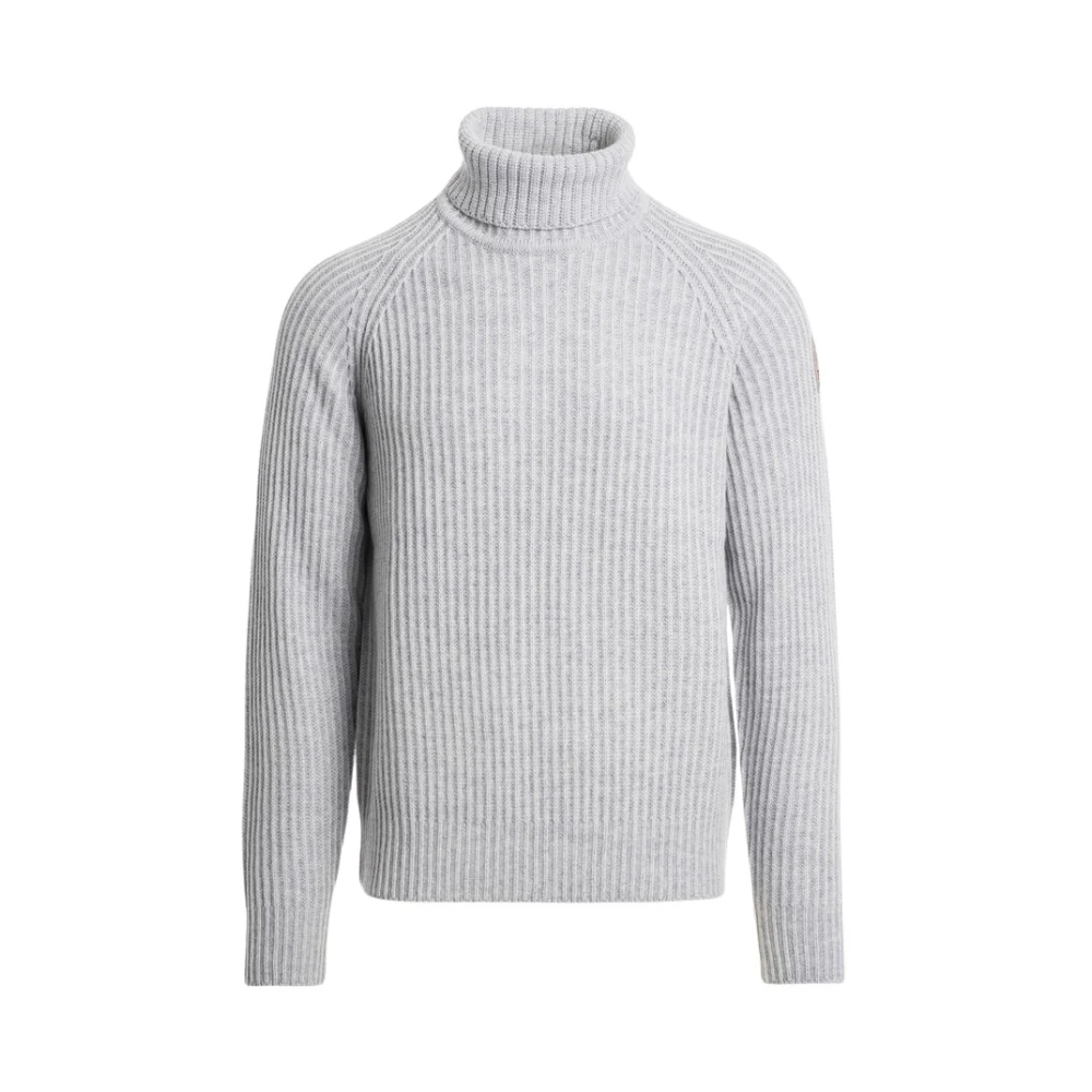 Parajumpers Mannelijk Grijs Truien & Vesten Heren, S, Wol, Ettore - Turtleneck Sweater