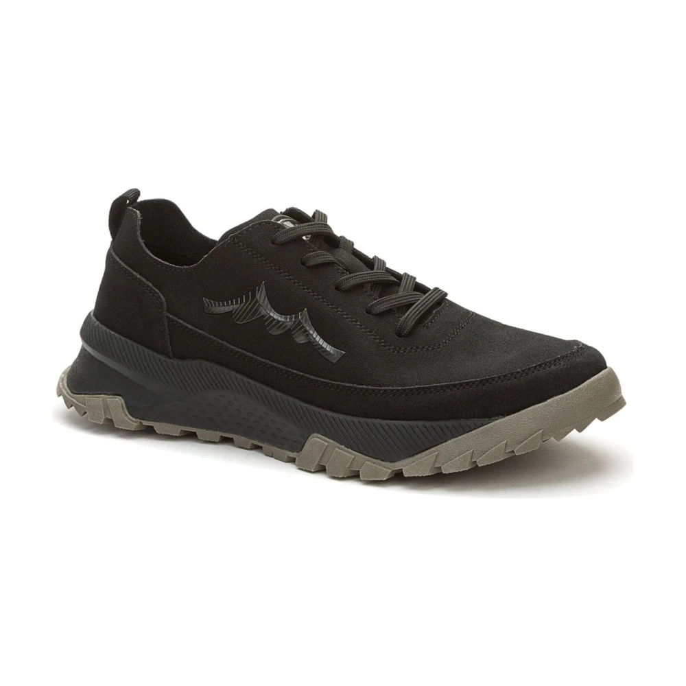 Grunberg Men's Black Sneakers, 7 Uk, Closed Trainers