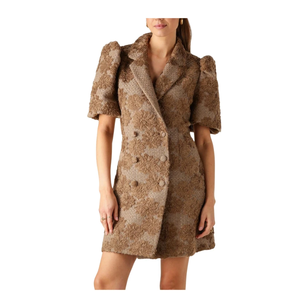 Notre-v Bruine Mini Jurk Nv-Fallon Charme Brown Dames