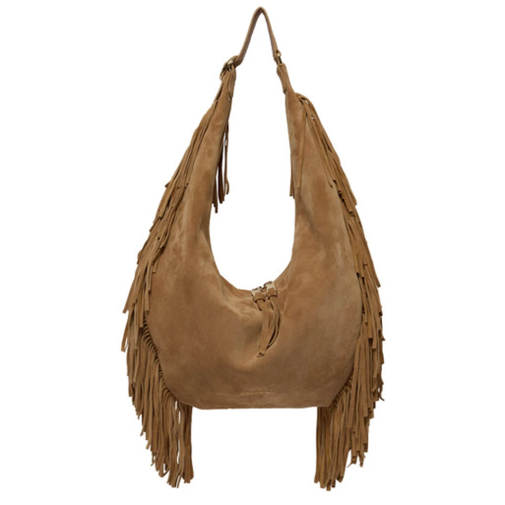 Orciani Femme Marron - Isola Peach Fringe Large - Sacs - Brun - Taille: One Size