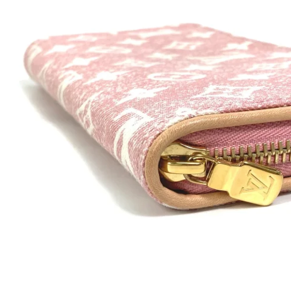 Louis Vuitton Vintage Pre-owned Denim wallets Pink Dames