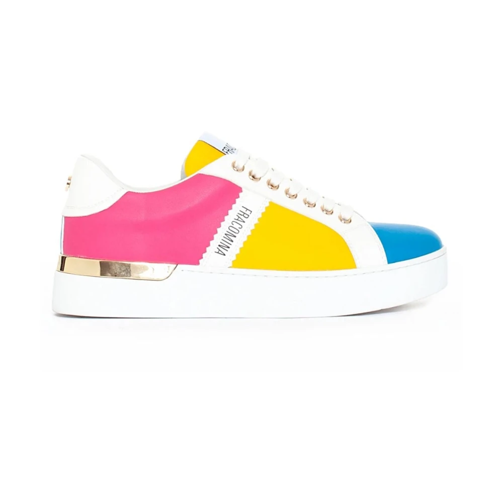 Fracomina Women's White Low Top Lace-Up Sneakers
