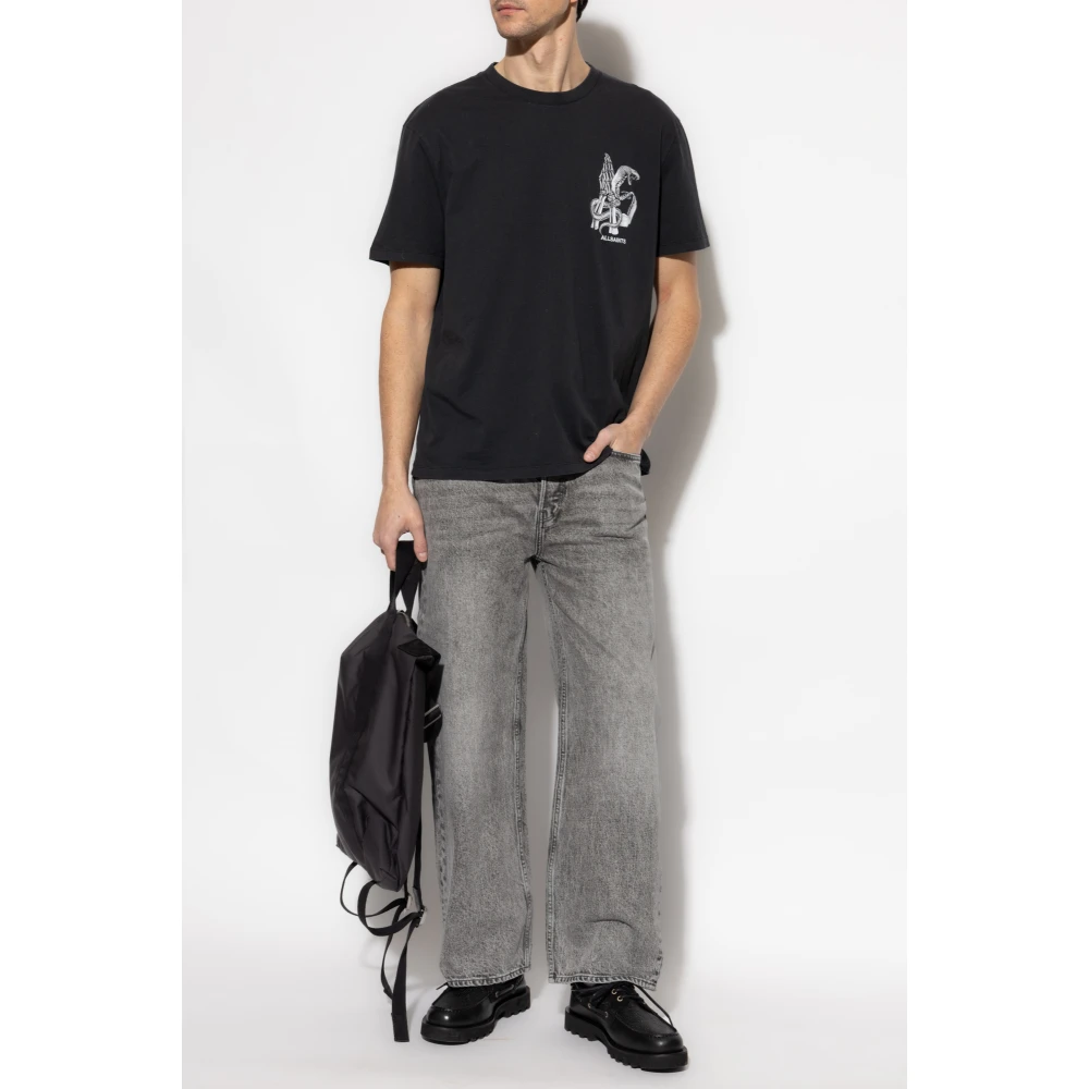AllSaints T-shirt 'Asp' Black Heren