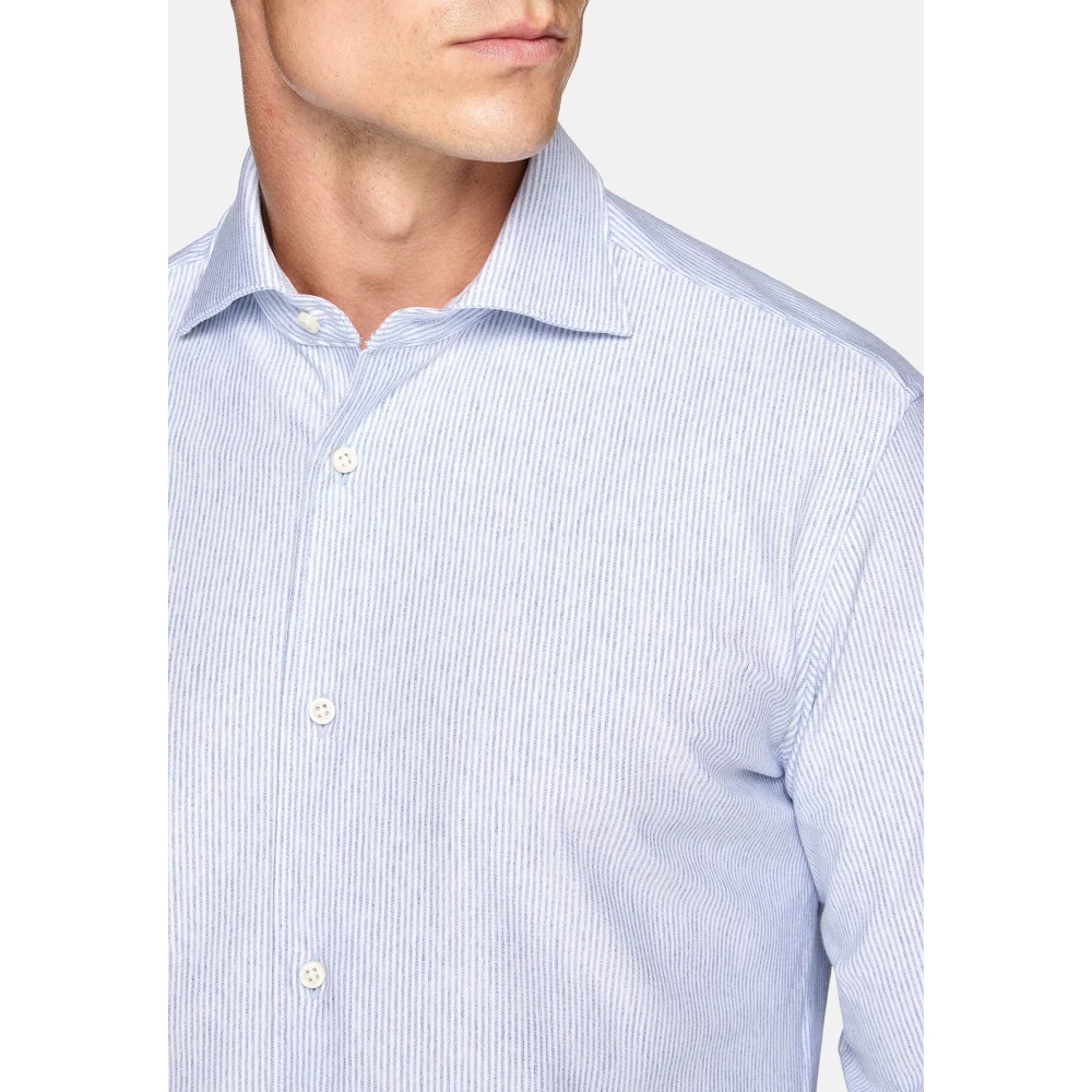 Boggi Milano Regular Fit Katoenen Jersey Poloshirt Blue Heren