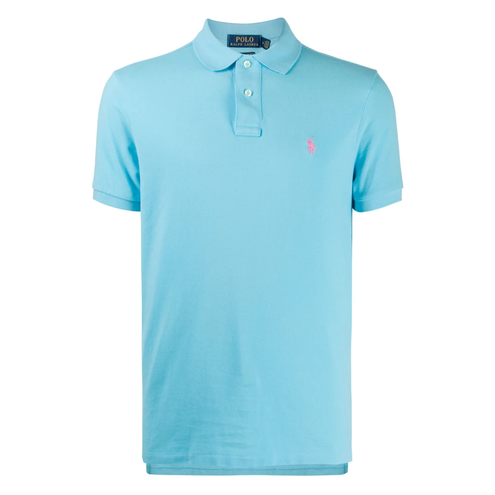Ralph Lauren Custom Slim Fit Polo Shirt Blue Heren