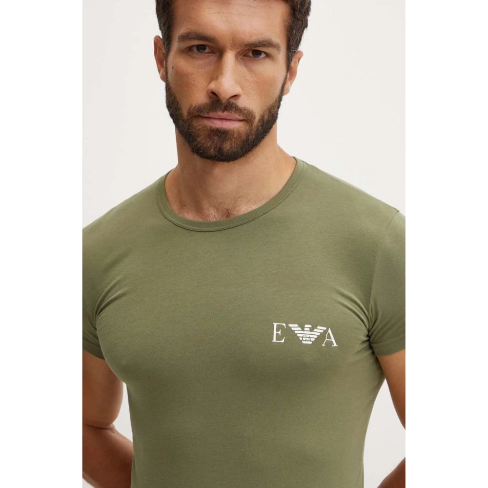 Emporio Armani Multicolor Katoen Stretch T-Shirts Pak Multicolor Heren