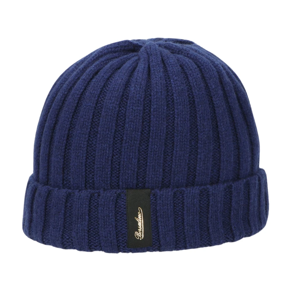 Borsalino Stad Cashmere Beanie Hoed Blue Unisex