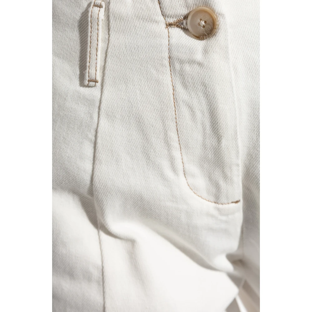 Emporio Armani Hoge taille jeans White Dames