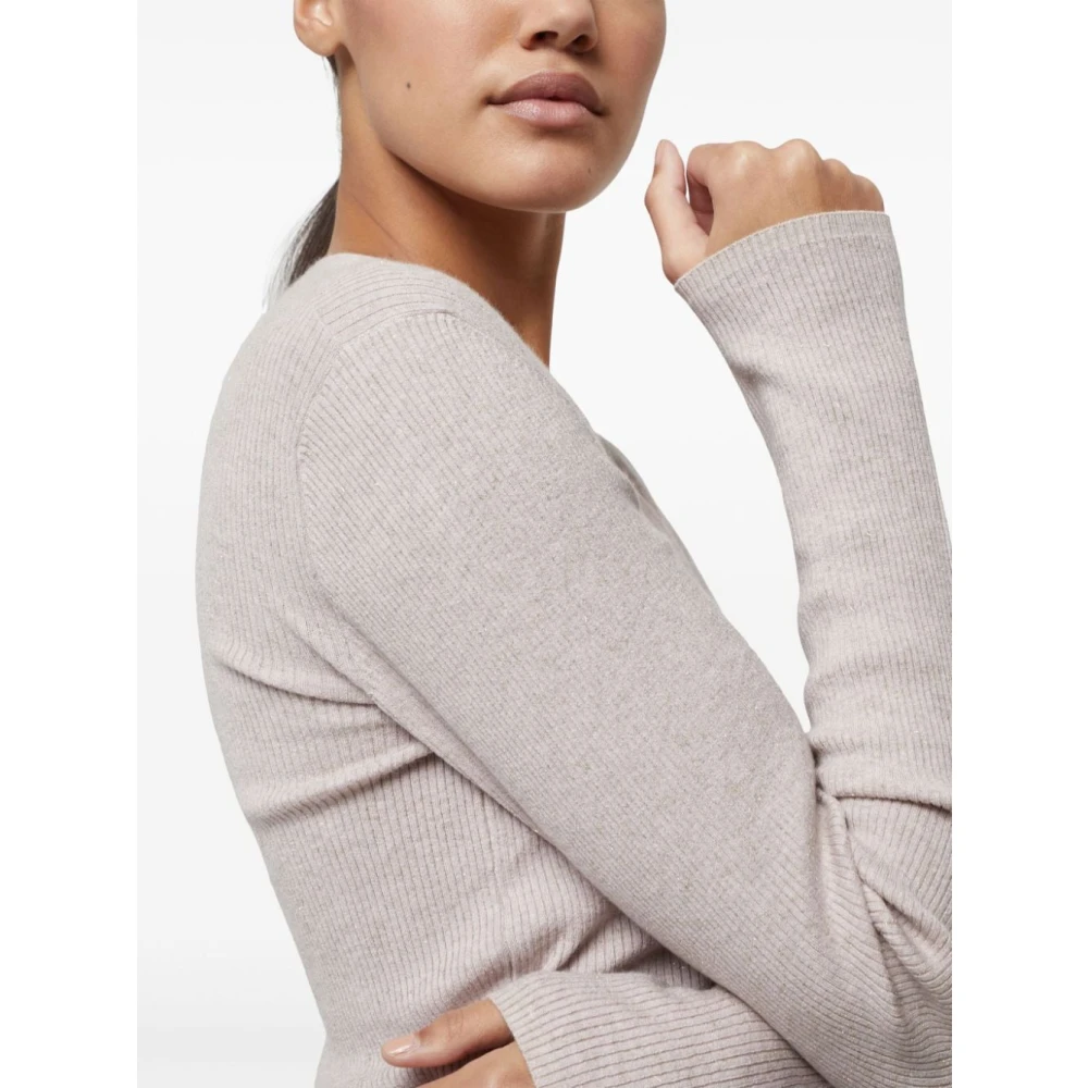 BRUNELLO CUCINELLI Luxe Sweaters Collectie Beige Dames