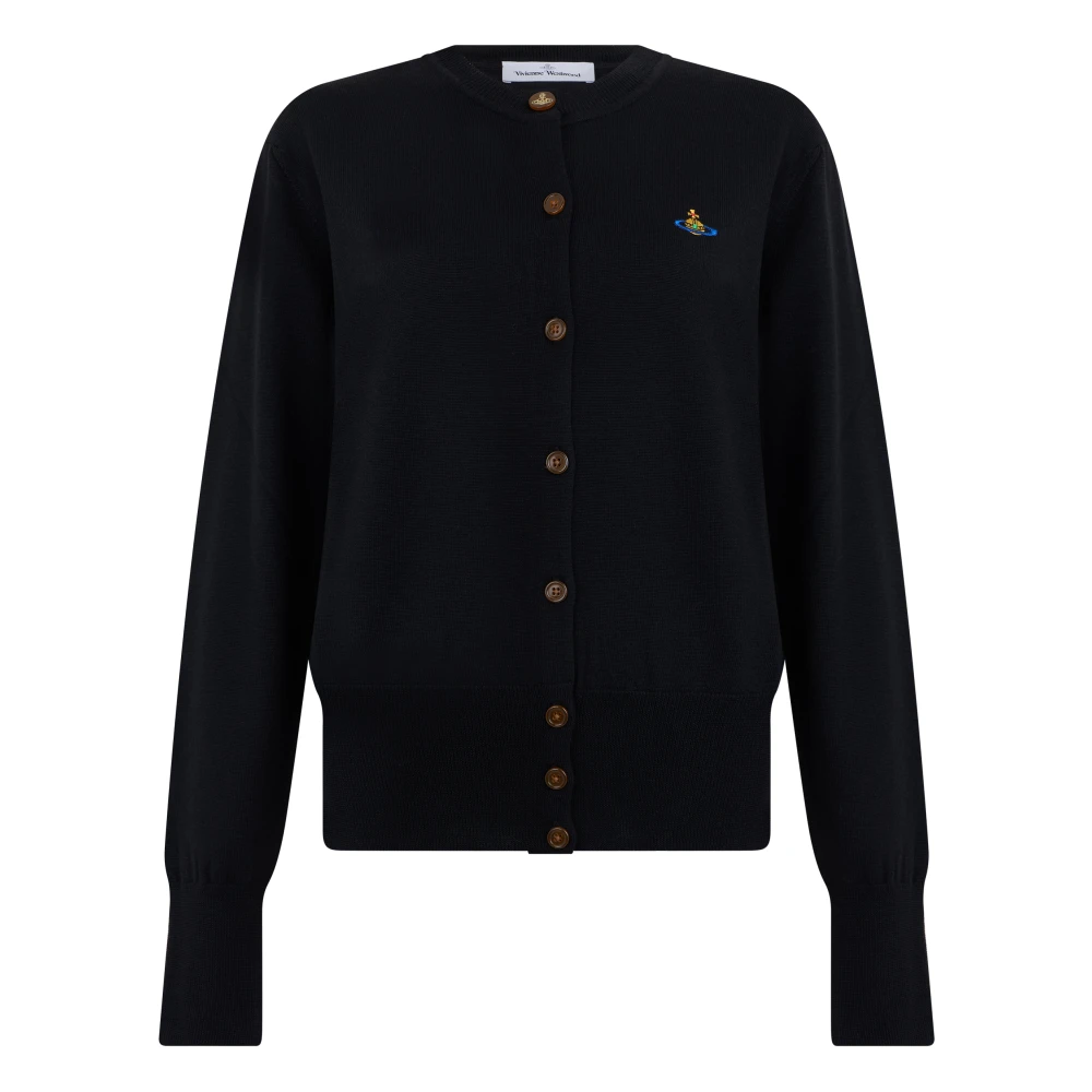 Vivienne Westwood , Cardigans, Female, Black, S, Cardigan With Buttons