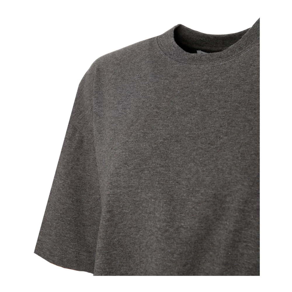 JW Anderson Satin Tie T-Shirt Gray Dames