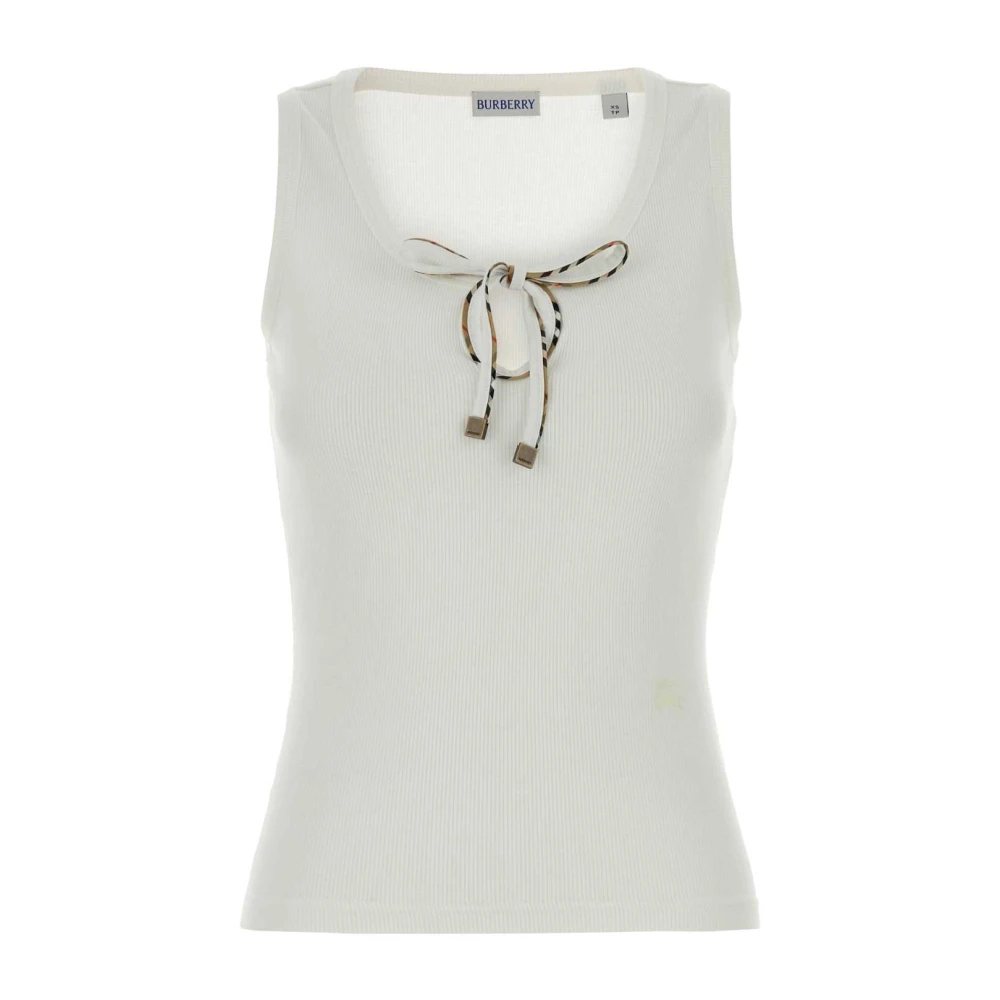 Burberry Donna Bianco Top, M, New,