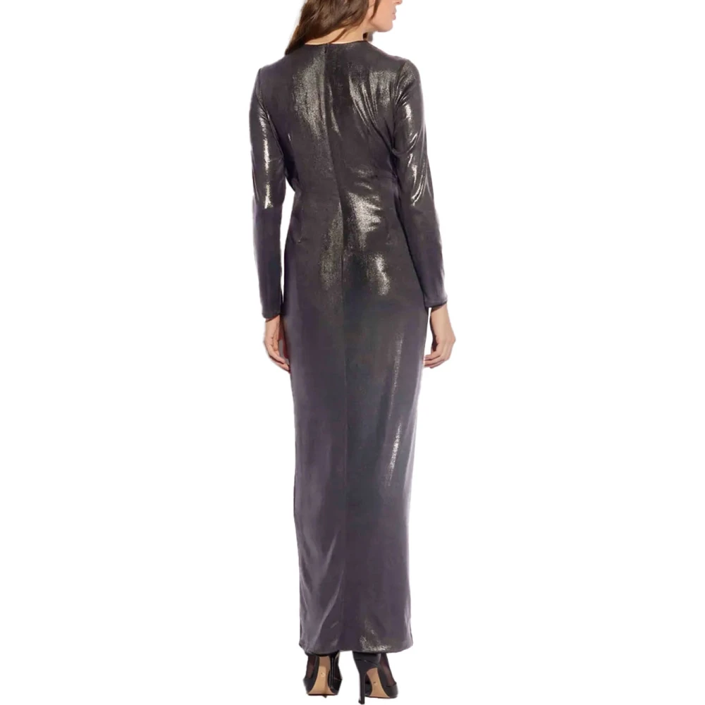 Kocca Lange jurk met cut-out detail Yellow Dames