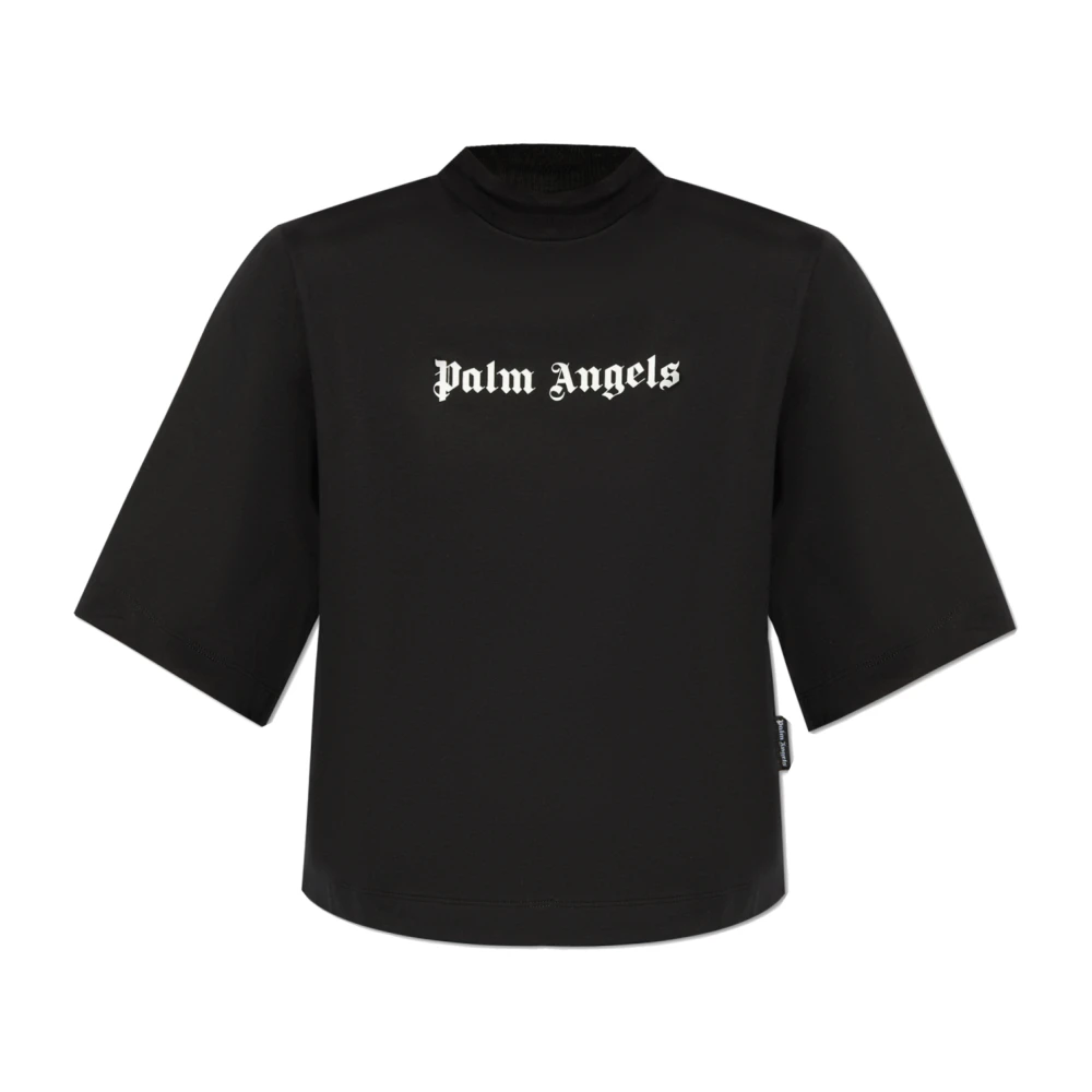 Palm Angels T-shirt met logo Black Dames
