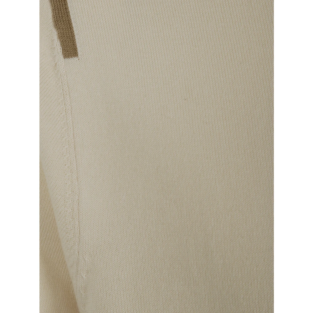 PS By Paul Smith Polo Sweater Korte Mouwen Beige Heren