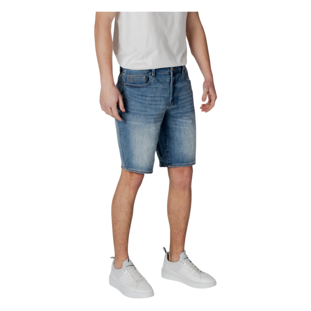 Armani Exchange Casual Bermuda Shorts Collectie voor Mannen Blue Heren