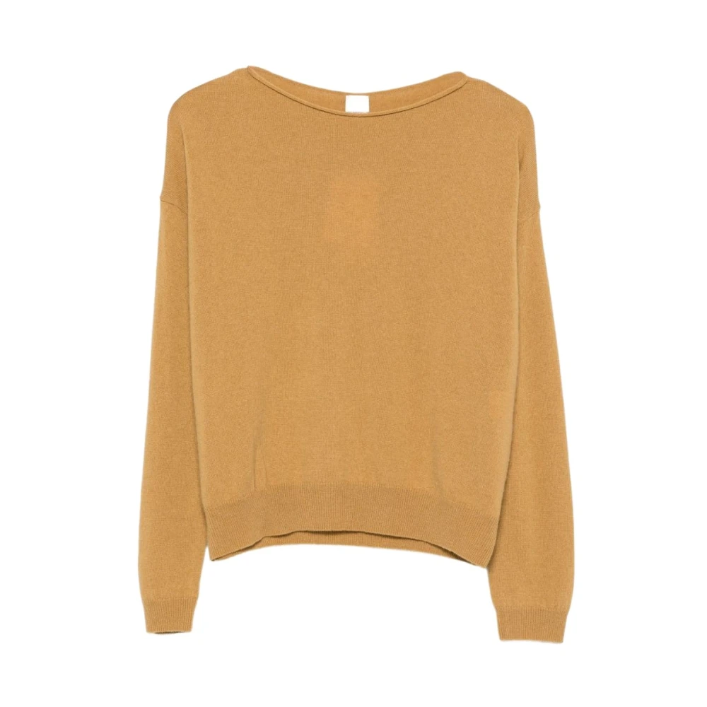 C.t.plage Donna Giallo - Pullover Girocollo Lungo - Knitwear - M