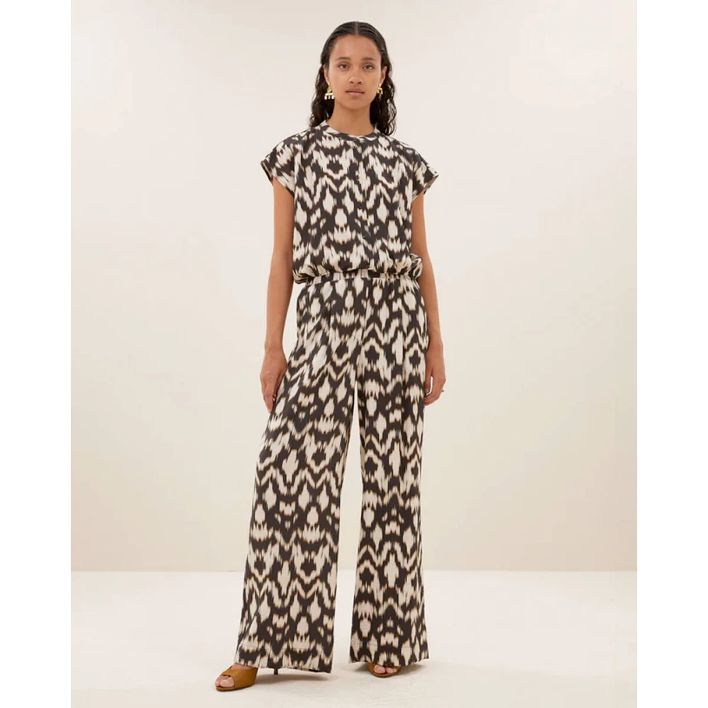 By-Bar Bruine Batik Broek Brown Dames