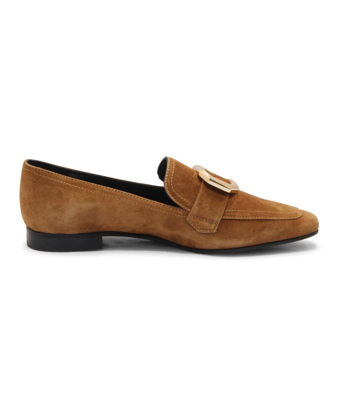mocassin-en-daim-marron